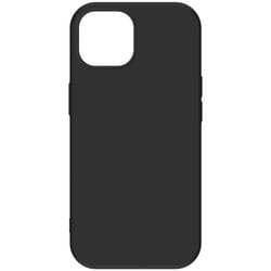 Coque pour iPhone 15 Silicone Premium Semi rigide Finition Mate Douce Noir