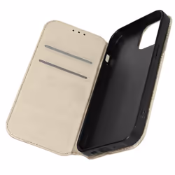 Étui pour iPhone 15 - AVIZAR - Porte-carte Support Vidéo Clapet Magnétique - Jaune - Rigide