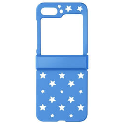 Coque pour Samsung Galaxy Z Flip 5 - AVIZAR - Star Case - Rigide - Motif Étoile - Bleu