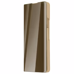Étui Clear View pour Samsung Galaxy Z Fold 5 - AVIZAR - Coque Rigide - Jaune - Rabat Miroir - Fonction Support