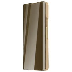 Étui Clear View pour Samsung Galaxy Z Fold 5 - AVIZAR - Coque Rigide - Jaune - Rabat Miroir - Fonction Support