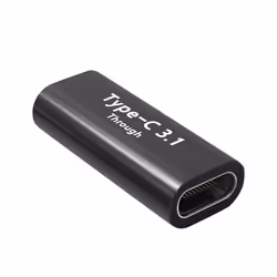 Adaptateur USB-C - Non spécifié - Rallonge USB-C Femelle - Design Compact - Transferts Rapides - Noir