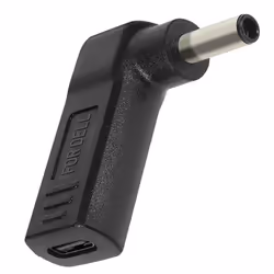 Adaptateur de Charge USB-C coudé vers DC 4.5 x 3.0mm Noir