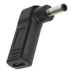 Adaptateur de Charge USB-C coudé vers DC 4.5 x 3.0mm Noir