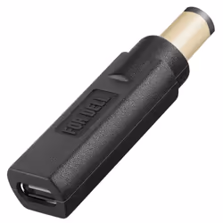 Adaptateur de Charge USB-C vers Ordinateur Portable DELL 7.4 x 5.0mm Noir
