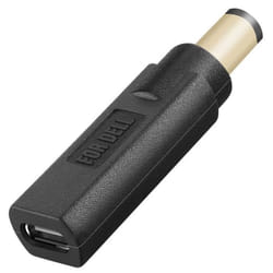 Adaptateur de Charge USB-C vers Ordinateur Portable DELL 7.4 x 5.0mm Noir