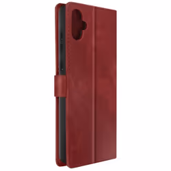 Etui pour Samsung Galaxy A05 - AVIZAR - Simili Cuir Effet Brossé - Dragonne Rouge