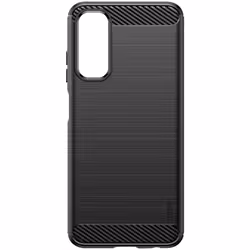 Coque pour Samsung Galaxy A05s Flexible Effet Carbone Classic Carb Noir