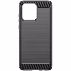Coque de protection souple - AVIZAR - Motorola Edge 40 Neo - Effet Carbone - Noir - Antichocs