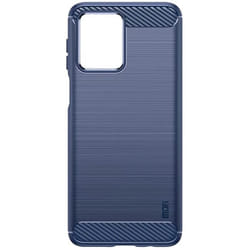 Coque pour Motorola Moto G54 - AVIZAR - Classic Carb - Effet Carbone - Coins renforcés antichocs - Bleu Nuit