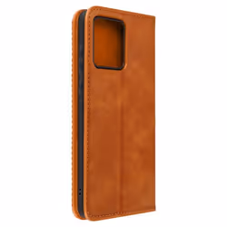 Étui pour Motorola Moto G84 Portefeuille Motif Damier Collection Geo Camel