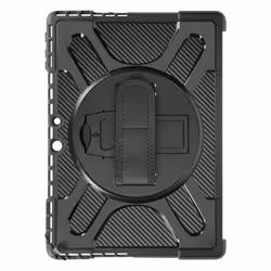 Coque pour Microsoft Surface Pro 9 - AVIZAR - Coins Renforcés - Poignée Béquille - Noir
