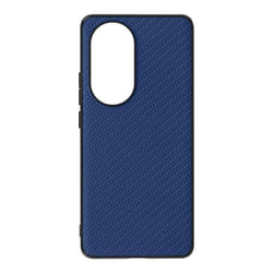 Coque de protection en silicone gel pour Oppo Reno 10 et 10 Pro - AVIZAR - Style carbone bleu