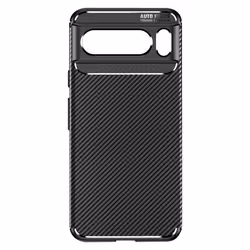 Coque pour Google Pixel 8 Pro Silicone Fibre de Carbone série Classic Carb Noir