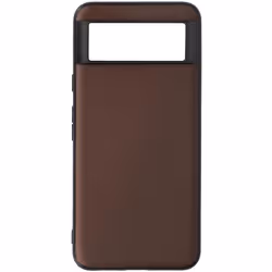 Coque de protection AVIZAR pour Google Pixel 8 en cuir véritable marron - Ultra-fine et durable