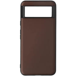 Coque de protection AVIZAR pour Google Pixel 8 en cuir véritable marron - Ultra-fine et durable