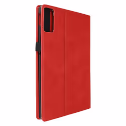 Étui pour Xiaomi Redmi Pad SE - AVIZAR - Rouge - Portefeuille Multi-compartiments - Design élégant
