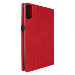 Étui pour Xiaomi Redmi Pad SE - AVIZAR - Rouge - Portefeuille Multi-compartiments - Design élégant