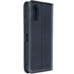 Étui pour Sony Xperia 5 V - AVIZAR - Collection Geo - Motif Damier - Bleu Nuit