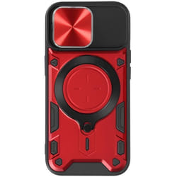 Coque MagSafe - Rouge - iPhone 15 Pro Max - Protection Caméra - Support Vidéo - Bi-matière