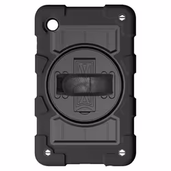 Coque pour Samsung Galaxy Tab A9 - AVIZAR - Antichoc Béquille et Poignée Rotative - Noir