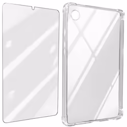 Coque pour Samsung Tab A9 Plus - AVIZAR - Silicone Antichoc et Verre Trempé Transparent
