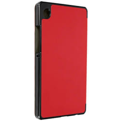Étui pour Samsung Tab A9 Plus - AVIZAR - Clapet Trifold Support Video et Clavier - Rouge - Synthétique