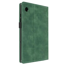 Étui pour Samsung Tab A9 Plus - Marque - Clapet - Simili cuir - Vert - Support vidéo