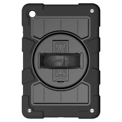 Coque pour Galaxy Tab A9 Plus Antichoc Béquille et Poignée Rotative Noir