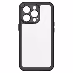 Coque Étanche - MARQUE - iPhone 15 Pro Max - IP68 - Protection Intégrale - Noir Transparent