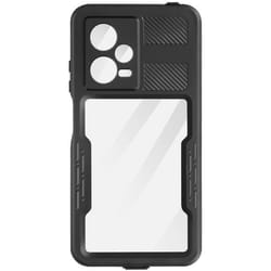 Coque Étanche - AVIZAR - Xiaomi Redmi Note 12 Pro - IP68 - Noir Transparent - Rigide - Lisse