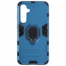 Coque de protection - AVIZAR - Samsung Galaxy S23 FE - Anneau rotatif 360° - Bi-matière - Bleu