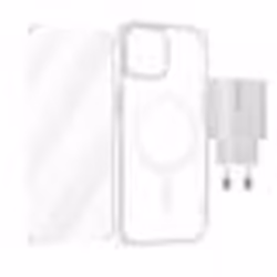 Coque pour iPhone 15 Plus - 4smarts - Transparent - Film Écran Verre Trempé - Chargeur USB-C 20W
