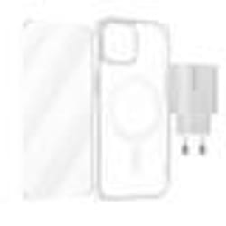 Coque pour iPhone 15 Plus - 4smarts - Transparent - Film Écran Verre Trempé - Chargeur USB-C 20W
