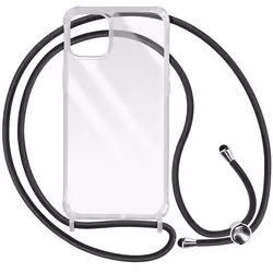 Coque pour smartphone - AVIZAR - iPhone 14 Plus - Rigide - Transparent - Lanière réglable 90 cm