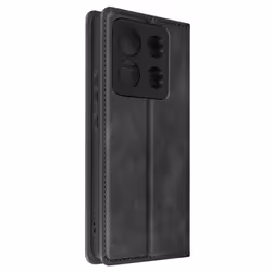 Étui pour Xiaomi Redmi Note 13 Pro - AVIZAR - Soft Cover - Noir - Portefeuille et Support Vidéo