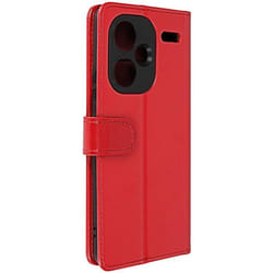 Housse AVIZAR pour Xiaomi Redmi Note 13 Pro Plus - Série Vintage Rouge - Protection intégrale et rangements