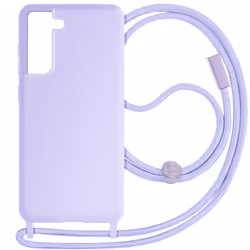 Coque Cordon pour Samsung Galaxy S21 FE Semi-Rigide Lanière 80cm Lavande