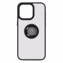 Coque pour smartphone - AVIZAR - Ringrip - Bague Métallique - Support Vidéo - Noir
