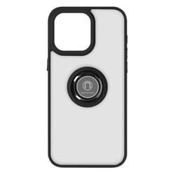 Coque pour smartphone - AVIZAR - Ringrip - Bague Métallique - Support Vidéo - Noir