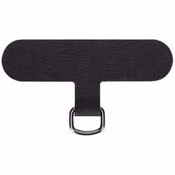 Languette dattache - Avizar - Noir - Universelle - Compatible avec toutes les coques - Synthétique