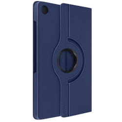 Étui folio - Samsung - Galaxy Tab A9 Plus - Bleu nuit - Support rotatif - Protection intégrale