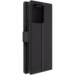 Étui pour Motorola Edge 40 Neo Clapet Portefeuille Support Vidéo Noir