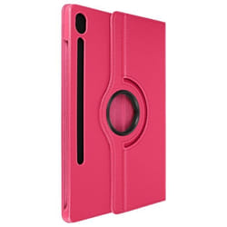 Étui folio - Samsung - Tab S9 FE - Support rotatif 360° - Simili cuir - Fuchsia
