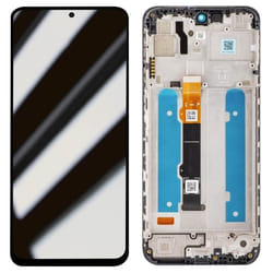 Écran Original Motorola G41 LCD + Vitre Tactile (avec châssis) - MOTOROLA - Moto G41 - Gris - 110 g