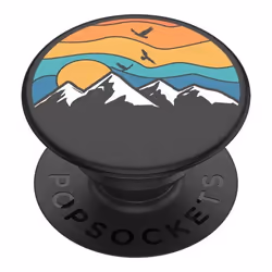 Bague et Support Universel - POPSOCKETS - PopGrip Mountain High - Noir - Rétractable - Support Vidéo
