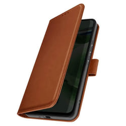 Étui pour Samsung A11 et M11 Portefeuille et Support Vidéo Marron