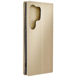 Étui pour Samsung Galaxy S24 Ultra - AVIZAR - Double Poche - Fonction Support - Dorée