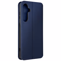 Étui pour Samsung Galaxy S24 Plus Clapet Double Poche Fonction Support Bleu Nuit