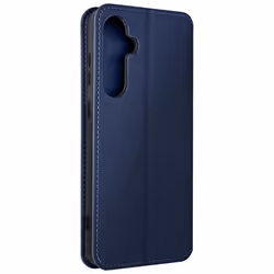 Étui AVIZAR Samsung Galaxy S23 FE - Clapet Double Poche - Fonction Support - Bleu Nuit